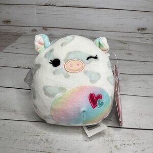Squishmallows Valentines‎ Charaka Pig Wings 4.5" Heart Plush NWT